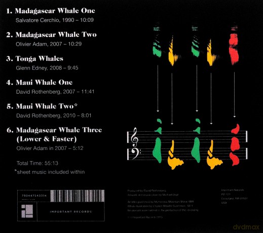 David Rothenberg And Michael Deal: New Songs Of The Humpback Whale [CD]