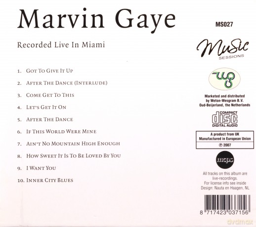 Marvin Gaye: Recorded Live In Miami [CD]