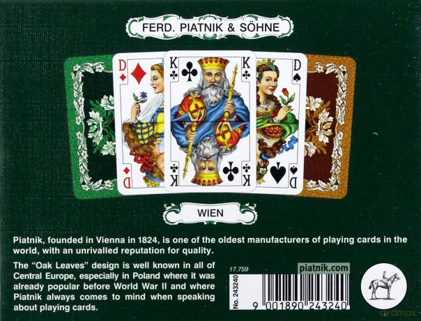 Karty 2432 Liście dębu [KARTY]