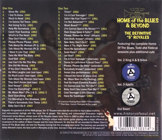The 5 Royales: The Definitive 5 Royales [2CD]