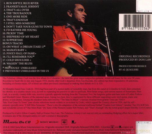 Johnny Cash: The Fabulous Johnny Cash [CD]
