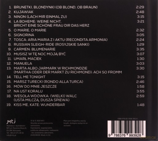 Jan ? Kiepura: Usta Milczľ Dusza Śpiewa (Antologia Polskiej Muzyki) [CD]