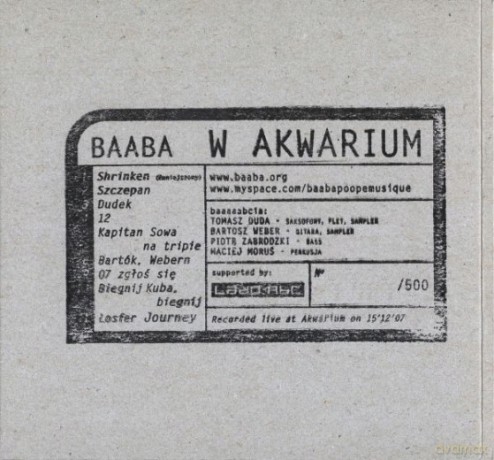 Baaba: W Akwarium [CD]