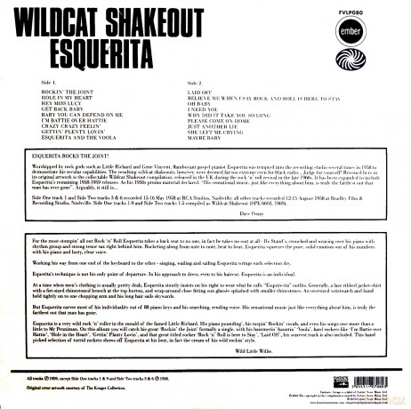 Esquerita: Wild Cat Shakeout [Winyl]