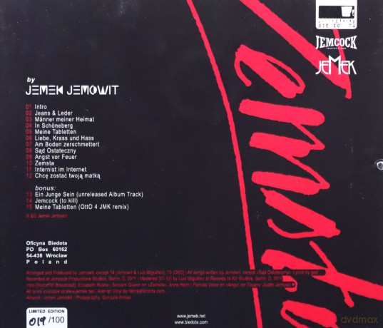 Jemek Jemowit: Zemsta [CD]