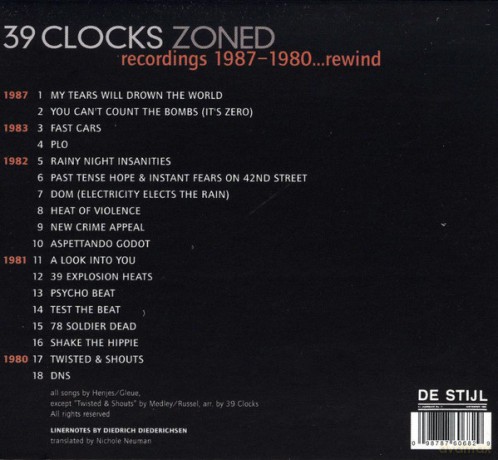 39 Clocks: Zoned [CD]