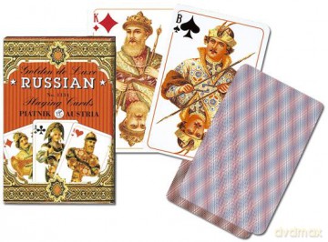 Karty 1134 Golden Russian (55 cards) red [KARTY]