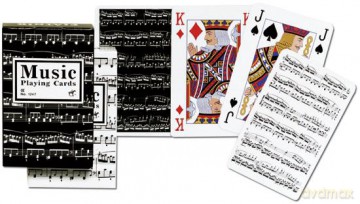 Karty 1247 Music single decks black [KARTY]