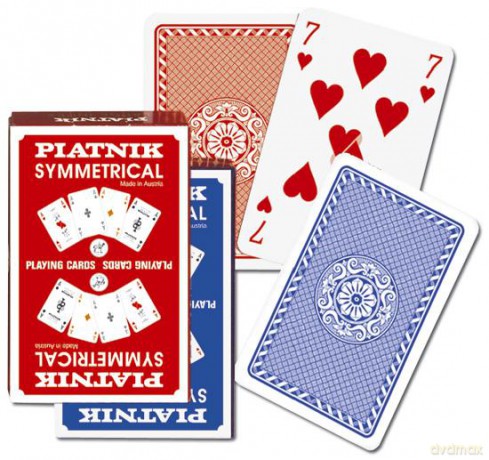 Karty brydżowe 1331 Symmetrical Bridge red [KARTY]