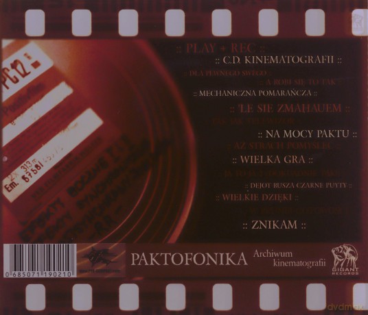 Paktofonika: Archiwum Kinematografii [CD]