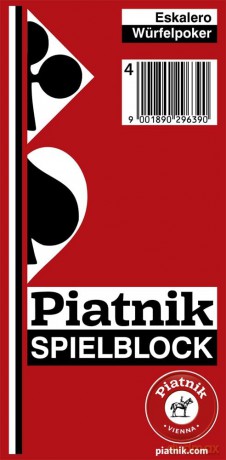 Bloczki do zapisu do gry w kości PIATNIK