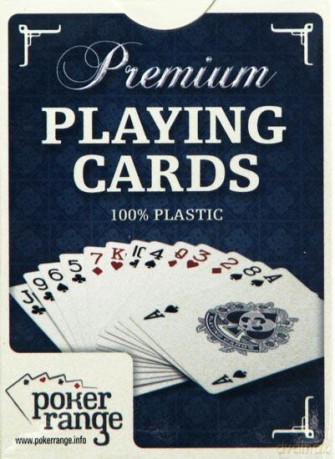 Karty pokerowe Premium czerwone 100% plastik [GRA]