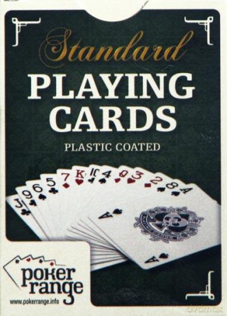 Karty pokerowe Standard niebieskie plastikowane [GRA]