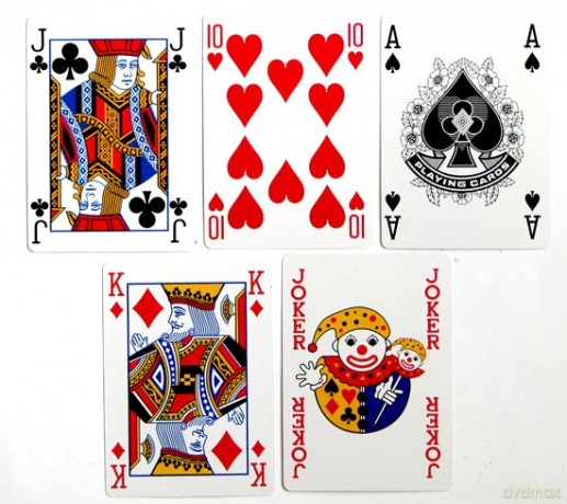 Karty pokerowe Standard niebieskie plastikowane [GRA]