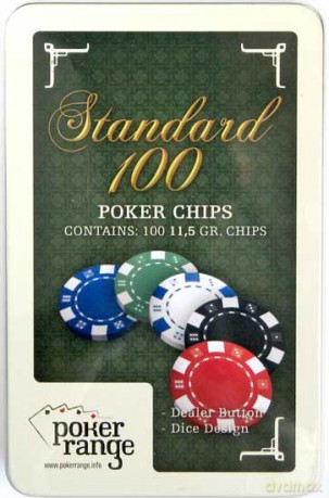 Żetony pokerowe Mini Standard 100 szt. 11,5g [GRA]