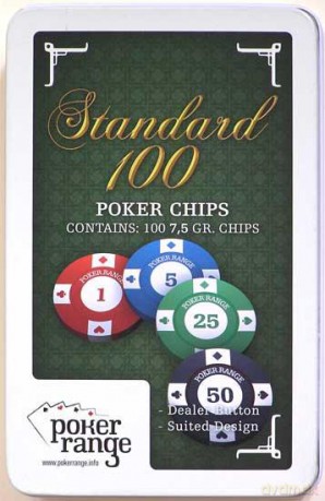 Żetony pokerowe Mini Standard 100 szt. 7,5g [GRA]