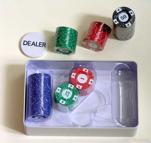 Żetony pokerowe Mini Standard 100 szt. 7,5g [GRA]
