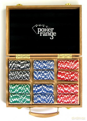 Żetony pokerowe Premium Drewno 300 szt. 14g [GRA]