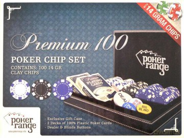 Żetony pokerowe Premium Skóra 100 szt. 14g [GRA]