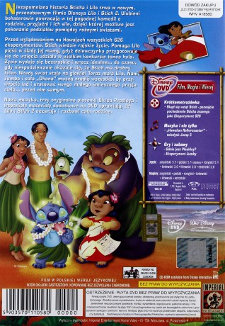 Lilo i Stich 2: Mały feler Sticha (Disney) [DVD]