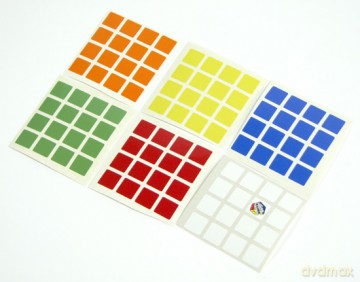 Naklejki z logo Rubik na kostkę 4x4x4 [GRA]