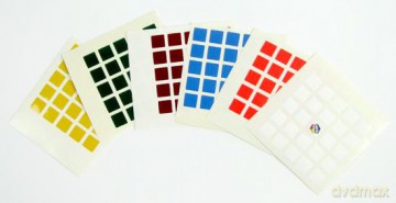 Naklejki z logo Rubik na kostkę 5x5x5 [GRA]