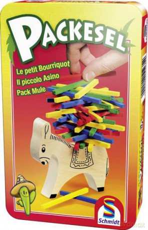 SCHMIDT SPIELE Balansujący osiołek w metalowej puszce [GRA]