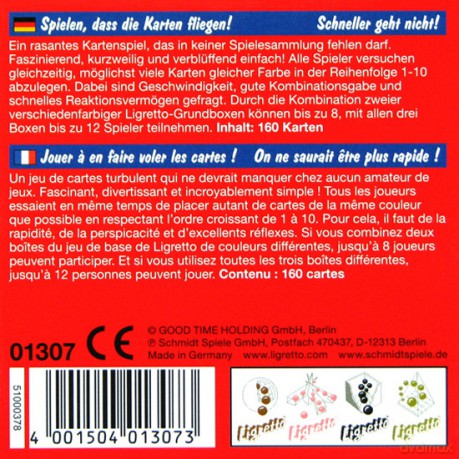 SCHMIDT SPIELE Ligretto w czerwonym pudełku [GRA]