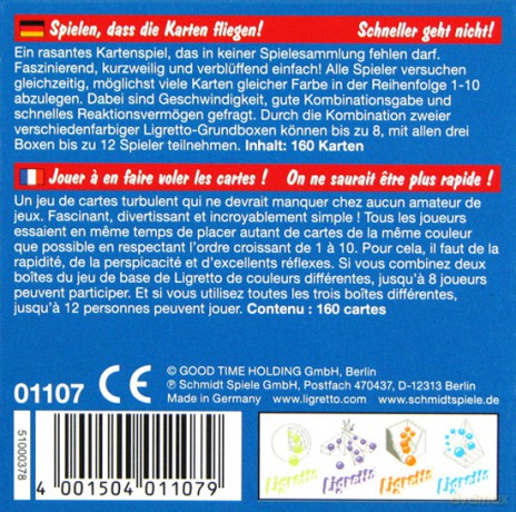 SCHMIDT SPIELE Ligretto w niebieskim pudełku [GRA]