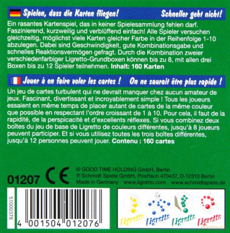 SCHMIDT SPIELE Ligretto w zielonym pudełku [GRA]