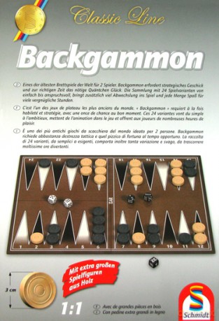 SCHMIDT SPIELE Backgammon (Linia klasyczna) [GRA PLANSZOWA]