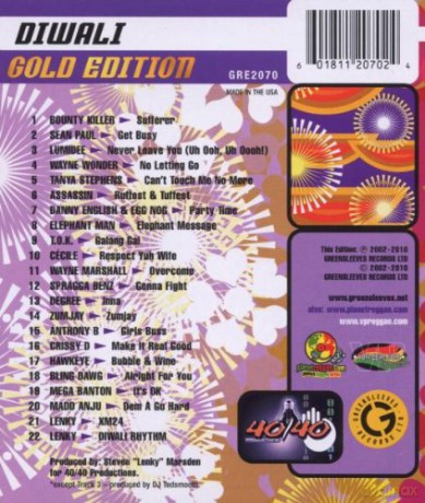 Diwali Gold Edition - Greensleeves Rhythm Album #27 [CD]