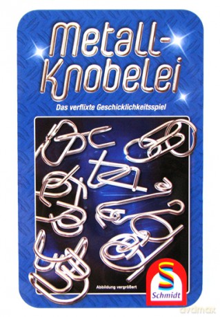 SCHMIDT SPIELE Łamigłówki druciane w metalowej puszce [GRA]
