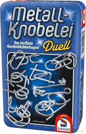 SCHMIDT SPIELE Łamigłówki druciane w metalowej puszce [GRA]