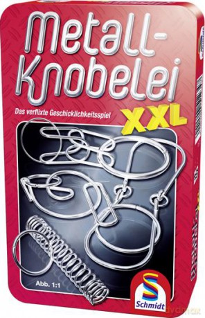 Łamigłówki druciane XXL w metalowej puszce [GRA]