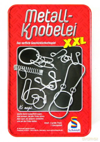 Łamigłówki druciane XXL w metalowej puszce [GRA]