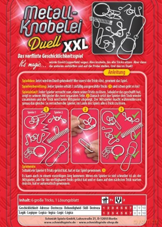 Łamigłówki druciane XXL w metalowej puszce [GRA]
