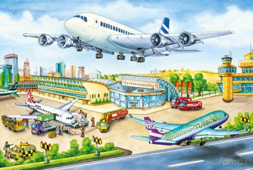 SCHMIDT SPIELE 100 El. Na lotnisku [PUZZLE]