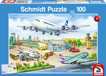SCHMIDT SPIELE 100 El. Na lotnisku [PUZZLE]