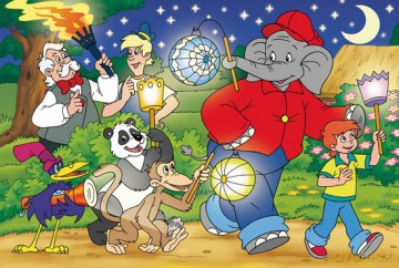 SCHMIDT SPIELE 100 El. Słoń Benjamin Festiwal światła [PUZZLE]