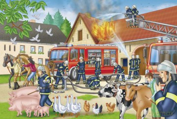 SCHMIDT SPIELE 100 El. Straż pożarna rusza na pomoc [PUZZLE]