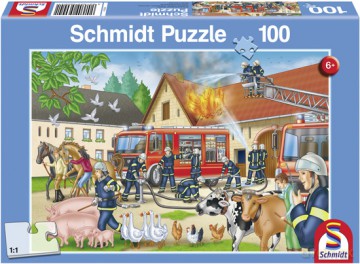 SCHMIDT SPIELE 100 El. Straż pożarna rusza na pomoc [PUZZLE]