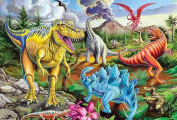 SCHMIDT SPIELE 100 El. W królestwie T-Rexa [PUZZLE]