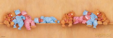 SCHMIDT SPIELE 1000 El. Anne Geddes 8 niedźwiadków Panoramiczne [PUZZLE]