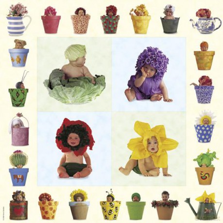 SCHMIDT SPIELE 1000 El. El. Anne Geddes Dziecięca kolekcja Kwadratowe [PUZZLE]