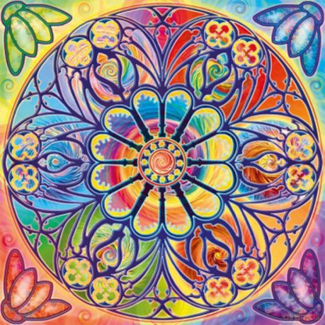 SCHMIDT SPIELE 1000 El. Mandala Ornamenty Kwadratowe [PUZZLE]