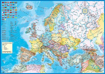 SCHMIDT SPIELE 1000 El. Mapa Europy [PUZZLE]