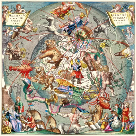 SCHMIDT SPIELE 1000 El. Starożytna mapa astrologiczna Kwadratowe [PUZZLE]