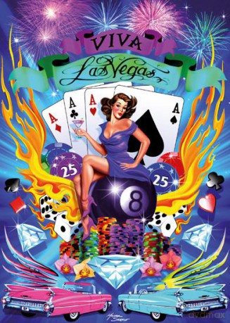 SCHMIDT SPIELE 1000 El. TATTOO ART Las Vegas [PUZZLE]