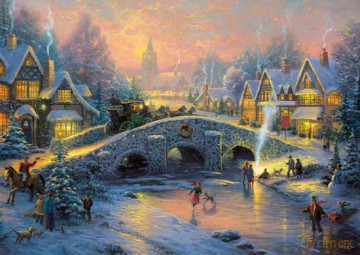 SCHMIDT SPIELE 1000 El. Thomas Kinkade Duch Bożego Narodzenia [PUZZLE]